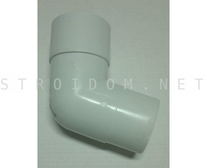 Колено трубы 108град. ПВХ 125 x 82 RAL 9003 белый Фаракс Faracs