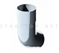 Колено трубы 135град. 45гр. ПВХ 125 x 82 RAL 9003 белый Фаракс Faracs