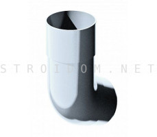Колено трубы 135град. 45гр. ПВХ 125 x 82 RAL 9003 белый Фаракс Faracs