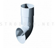 Слив трубы ПВХ 125 x 82 RAL 9003 белый Фаракс Faracs
