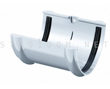 Соединитель желоба ПВХ 125 x 82 RAL 9003 белый Фаракс Faracs