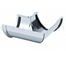 Угол желоба универсальный 90град. ПВХ 125 x 82 RAL 9003 белый Фаракс Faracs