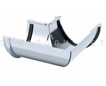 Угол желоба универсальный 90град. ПВХ 125 x 82 RAL 9003 белый Фаракс Faracs