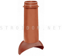 Выход вентиляции Pipe VT 110/500 Красно-коричневый RR29 Кровент Krovent