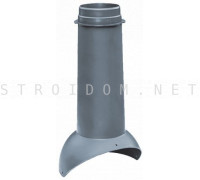 Выход вентиляции Pipe VT 110/500 Серый RAL 7024 Кровент Krovent