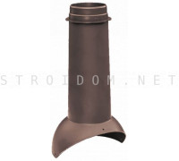 Выход вентиляции Pipe VT 110/500 Коричневый RAL 8017 Кровент Krovent