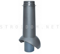 Выход канализации Pipe-VT IS 110/изол./500 Серый RAL 7024 Кровент Krovent