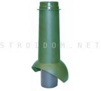 Выход канализации Pipe-VT IS 110/изол./500 Зеленый RAL 6005 Кровент Krovent