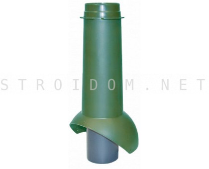 Выход канализации Pipe-VT IS 110/изол./500 Зеленый RAL 6005 Кровент Krovent