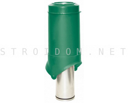 Выход вентиляции Pipe-VT IS 125/изол./500 Зеленый RAL 6005 Кровент Krovent