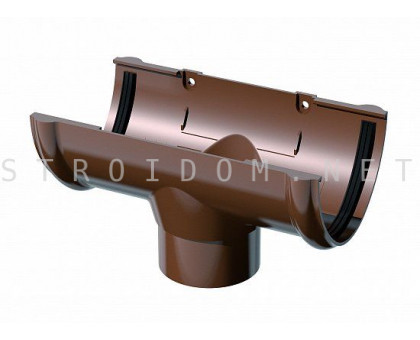 Воронка желоба ПВХ 125 x 82 RAL 8017 коричневый Фаракс Faracs