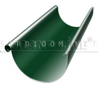 Желоб полукруглый 125мм. 3м. RAL 6005 зеленый мох Гранд лайн Grand Line