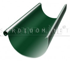 Желоб полукруглый 125мм. 3м. RAL 6005 зеленый мох Гранд лайн Grand Line
