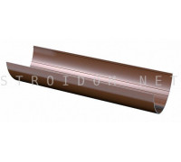 Желоб Водосточный 3м. ПВХ 125 x 82 RAL 8017 коричневый Фаракс Faracs