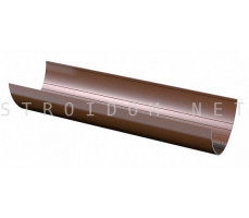 Желоб Водосточный 3м. ПВХ 125 x 82 RAL 8017 коричневый Фаракс Faracs
