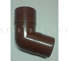 Колено трубы 108град. ПВХ 125 x 82 RAL 8017 коричневый Фаракс Faracs