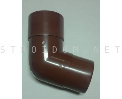Колено трубы 108град. ПВХ 125 x 82 RAL 8017 коричневый Фаракс Faracs