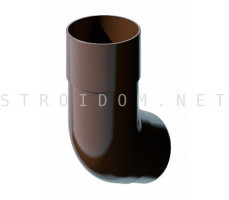 Колено трубы 135град. ПВХ 125 x 82 RAL 8017 корич. Фаракс Faracs