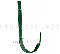 Кронштейн крюк длинный 125мм. RAL 6005 зеленый мох Гранд лайн Grand Line