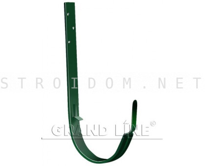 Кронштейн крюк длинный 125мм. RAL 6005 зеленый мох Гранд лайн Grand Line