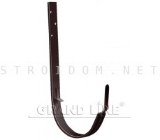 Кронштейн крюк длинный 125мм. RAL 8017 шоколад Гранд лайн Grand Line