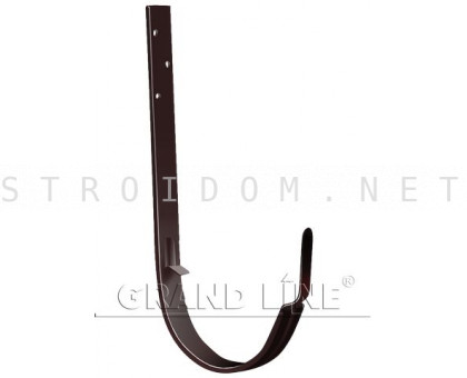 Кронштейн крюк длинный 125мм. RAL 8017 шоколад Гранд лайн Grand Line