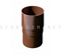 Муфта трубы ПВХ 125 x 82 RAL 8017 коричневый Фаракс Faracs