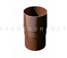 Муфта трубы ПВХ 125 x 82 RAL 8017 коричневый Фаракс Faracs