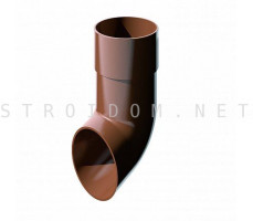 Слив трубы ПВХ 125 x 82 RAL 8017 коричневый Фаракс Faracs