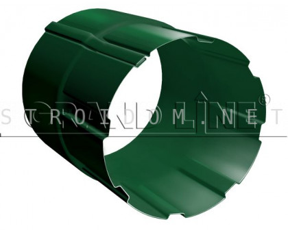 Соединитель трубы 90мм. RAL 6005 зеленый мох Гранд лайн Grand Line
