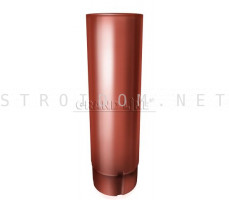 Труба круглая 90мм. 3м. RAL 8004 терракота Гранд лайн Grand Line