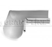 Угол желоба внутренний 90град. 125мм. RAL 9003 сигнальный белый Гранд лайн Grand Line