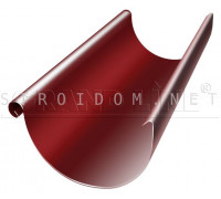 Желоб полукруглый 125мм. 3м. RAL 3011 коричнево-красный Гранд лайн Grand Line