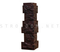 Угол наружный для фасадной панели Северный камень/Сланец Шоколадный 0,139 x 0,463 Нордсайд