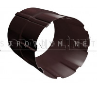 Соединитель трубы 90мм. RAL 8017 шоколад Гранд лайн Grand Line