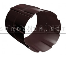 Соединитель трубы 90мм. RAL 8017 шоколад Гранд лайн Grand Line