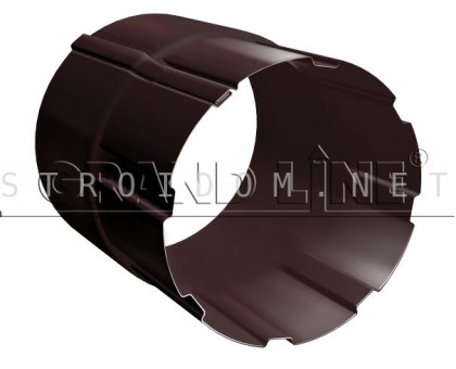 Соединитель трубы 90мм. RAL 8017 шоколад Гранд лайн Grand Line