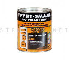 Грунт-эмаль по ржавчине 3в1 Гладкая 2,5л RAL 7004 серая Дали Dali