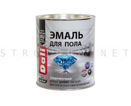 Эмаль для пола RAL 3009 красно-коричневая 0,8 л Дали Dali