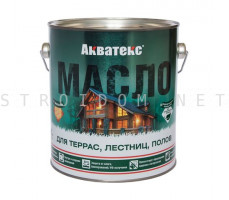 Масло для терасс лестниц и полов 2,5 л Акватекс 