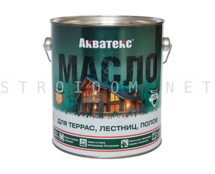 Масло для терасс лестниц и полов 2,5 л Акватекс 