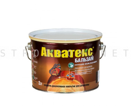 Натуральное масло для дерева БАЛЬЗАМ Махагон 2л Акватекс 