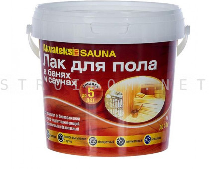 Лак для пола SAUNA Акватекс 