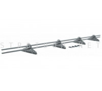 Снегозадержатель на 4 опорах 3м RAL 7004 Гранд Лайн Grand Line