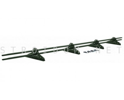 Снегозадержатель на 4 опорах 3м RAL 6020 Гранд Лайн Grand Line