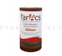 Аэроэлемент конька/хребта 300мм. x 5м. Красный Фаракс Faracs