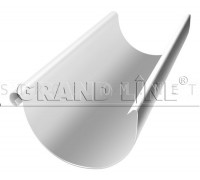 Желоб полукруглый 125мм. 3м. RAL 9003 Белый ОПТИМА Гранд лайн Grand Line