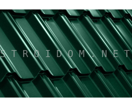 Металлочерепица Kvinta plus Velur 0,5 RAL 6005 Гранд лайн Grand Line
