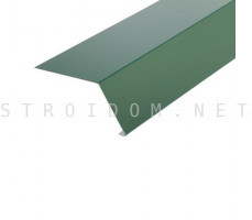 Планка карнизная капельник 70 x 130 RAL 6005 зеленая Полиэстер Россия