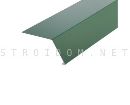 Планка карнизная капельник 70 x 130 RAL 6005 зеленая Полиэстер Россия